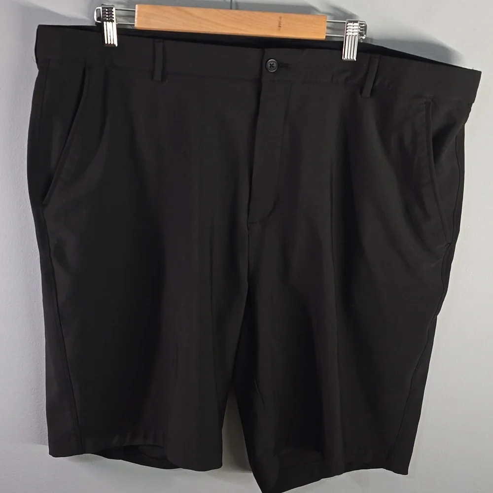 Greg Norman Black Golf Pants Flat Front Men's Size 42 Black